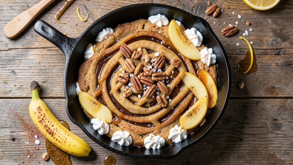 Banana Cookie Skillet Recipe: Warm Spiced Crunch With Gooey Centers