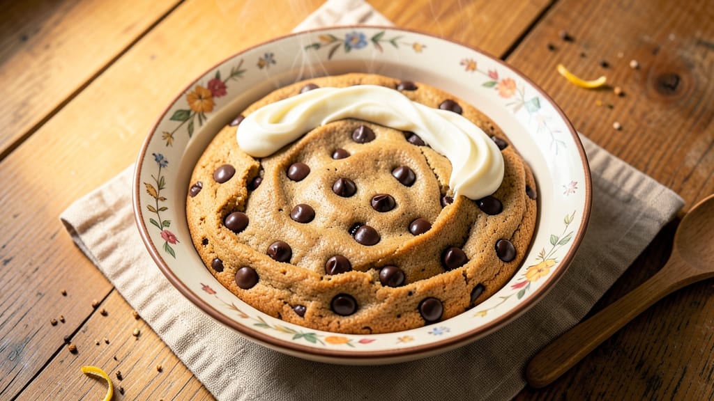 Chocolate Chip Cookie Bowl Recipe: Crunchy Edges, Cakey Centers, and Vanilla Streaks