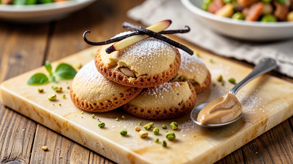 Almond Ricciarelli Cookie Recipe Silvia: Silvia's Foil-Sealed Crunch With Vanilla Bean Magic