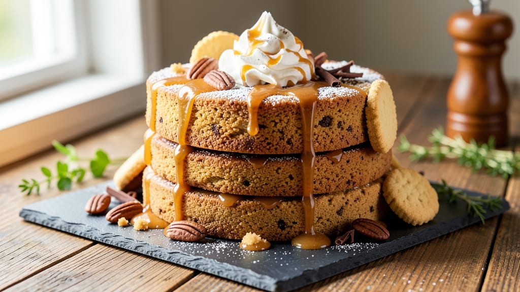 Caramel Cookie Cake Recipe: Foil-Sealed Crunch Meets Soft Caramel Rivers