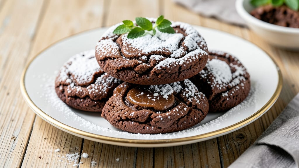 Chocolate Cake Cookie Recipe with Powdered Sugar: Crunchy-Outside, Cakey-Core Bites