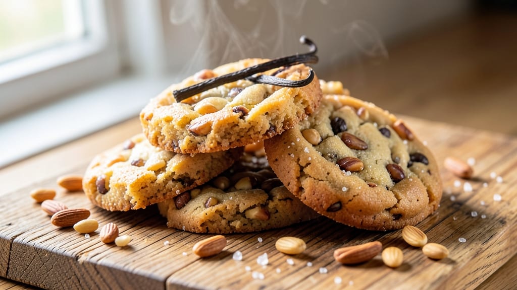 Chewy Pignoli Cookie Recipe: Nutty Chocolate Chunks and Vanilla Swirl Harmony