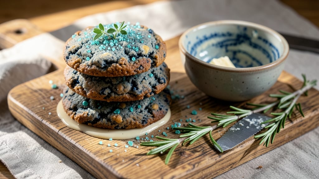 Blue Corn Sugar Cookie Recipe: Earthy Vanilla Swirls and Crunchy Edges