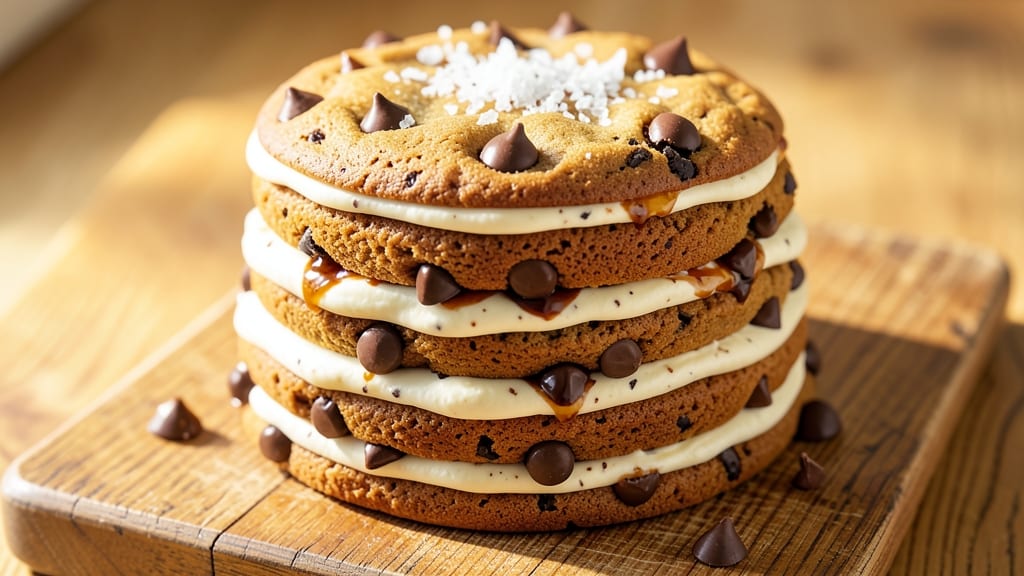 Big Chocolate Chip Cookie Cake Recipe: Triple-Layered Crunch and Melty Magic