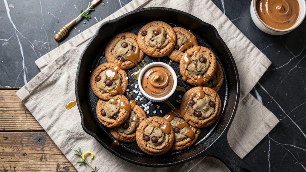 Cast Iron Skillet Reese's Peanut Butter Cookie Recipe: Peanut Butter-Caramel Crunch in One Pan
