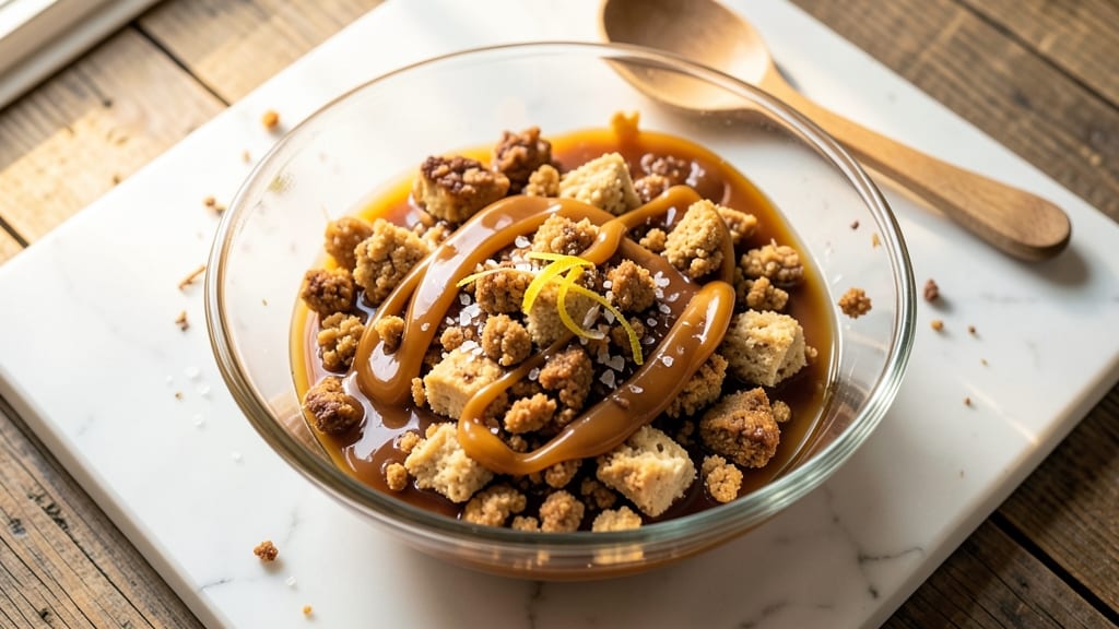 Caramel Cookie Crumble Starbucks Recipe: Foil-Sealed Vanilla Swirls With Caramel Rivers