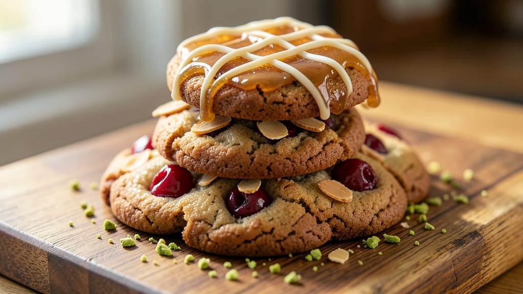 Cherry Nougat Cookie Recipe: Tart Cherry Filling and Sandpaper Crunch Combo