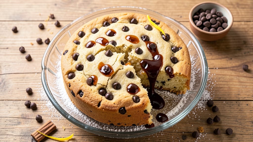 Chocolate Chip Cookie Cake Recipe With Yellow Cake Mix: Foil-Sealed Crunch and Vanilla Bean Swirls in One Bite