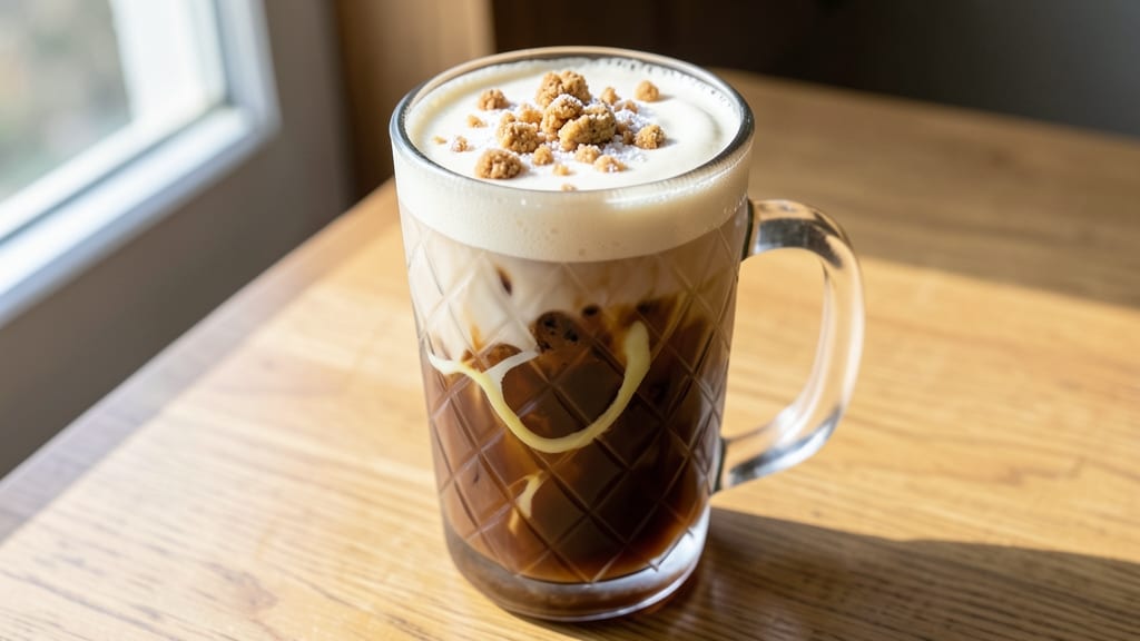 Starbucks Iced Sugar Cookie Almondmilk Latte Recipe: Vanilla Bean Swirls and Creamy Frosting Magic