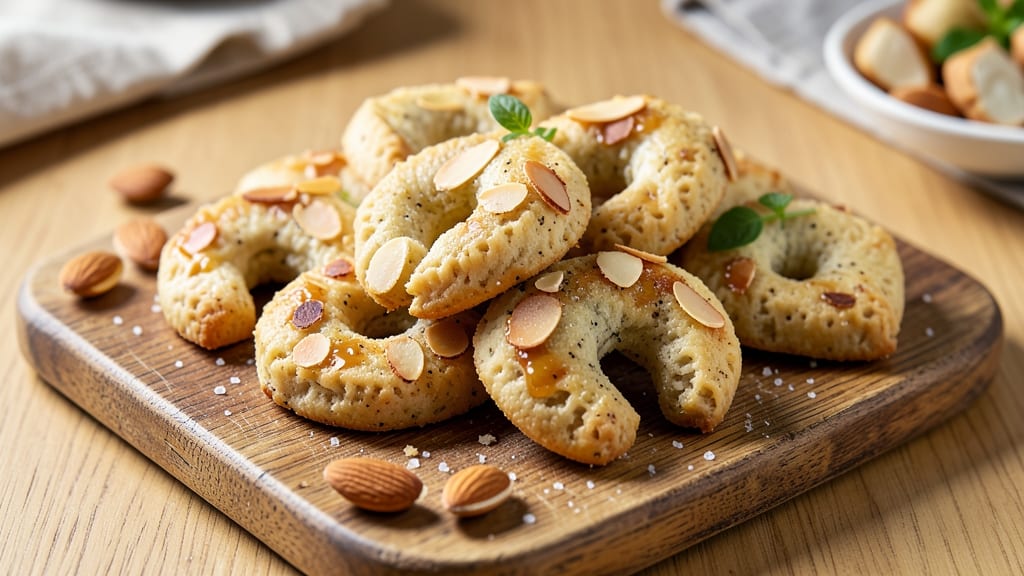 Almond Horseshoe Cookie Recipe: Buttery Swirls and Crunchy Vanilla Edges
