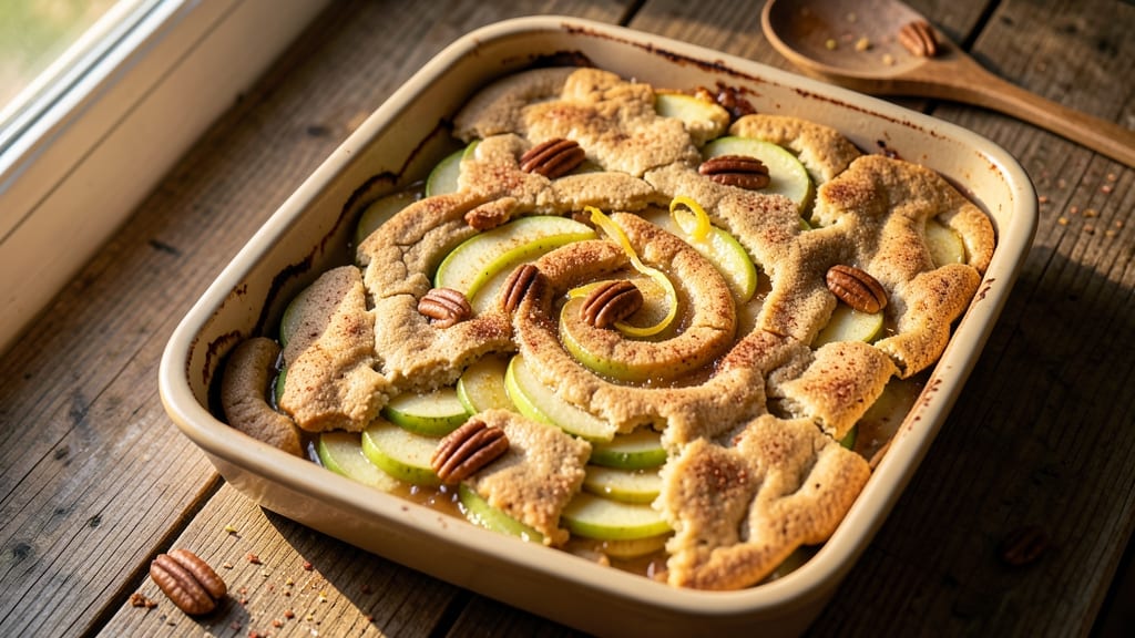 Apple Crisp Recipe With Sugar Cookie Dough: Warm Spiced Apples Topped With Buttery Crunch