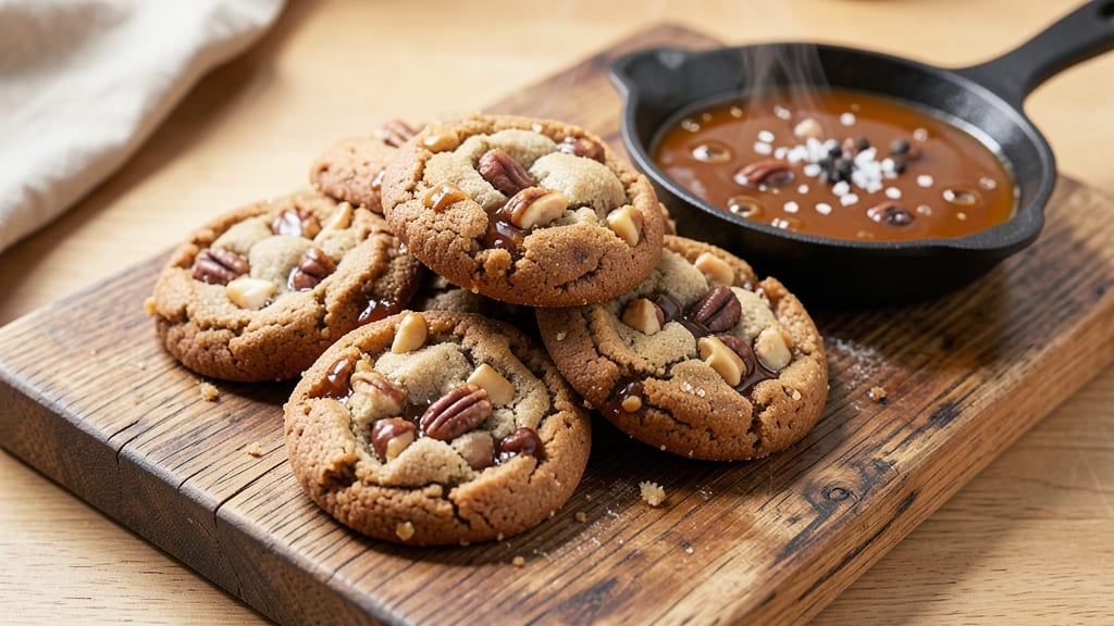 Caramel Nut Cookie Recipe: Foolproof Crunch With Vanilla Bean Streaks