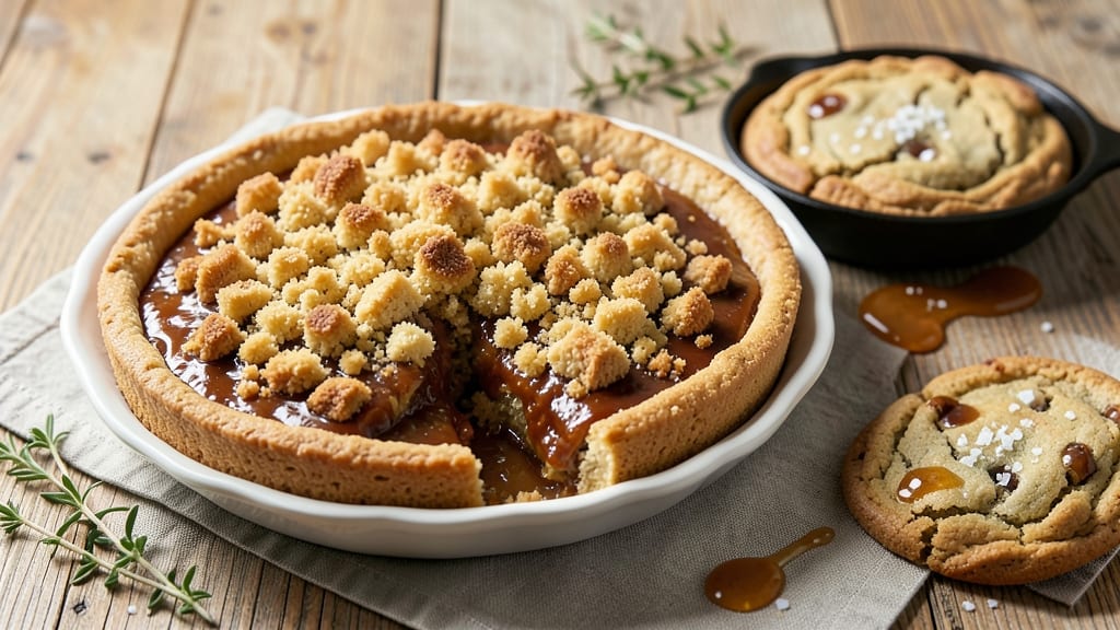 Caramel Cookie Pie Recipe: Crispy Crust, Gooey Caramel Rivers