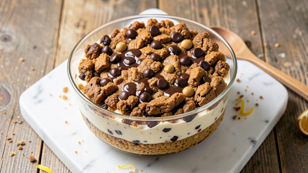 Chocolate Chip Cookie Ice Cream Cake Recipe: Foil-Sealed Crunch With Vanilla Bean Swirls