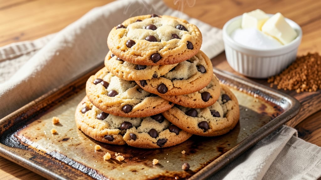 250-Gram Chocolate Chip Cookie Recipe: Cold Butter Secret for Sandpaper Crunch