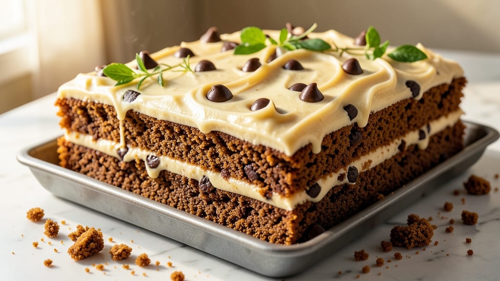 Chocolate Chip Cookie Cake Recipe 9x13: Sandpaper Crunch Meets Warm Vanilla Swirls