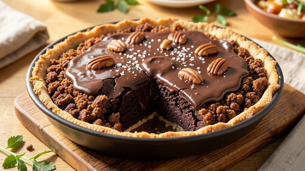 Brownie Cookie Pie Recipe: Sandpaper Crunch Meets Fudgy Centers