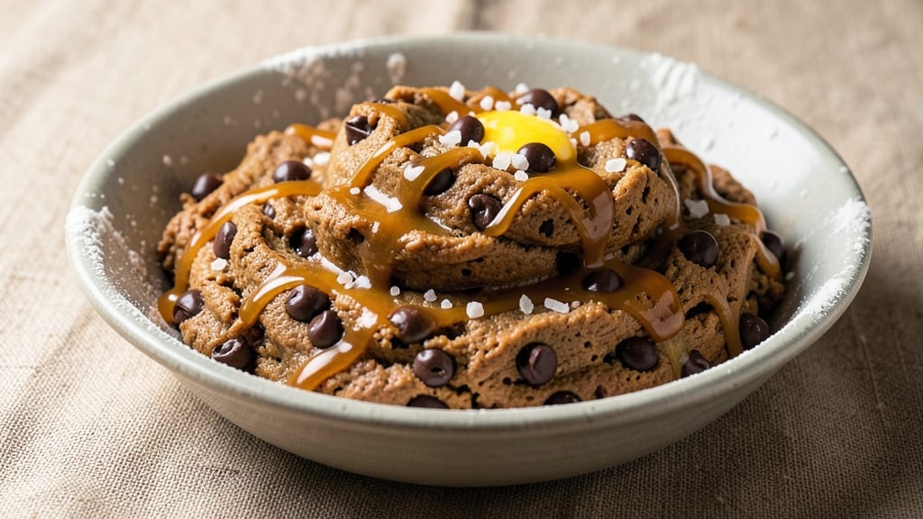 Chewy Chocolate Chip Cookie Dough Recipe: No-Bake Edible Magic with Vanilla Bean Streaks