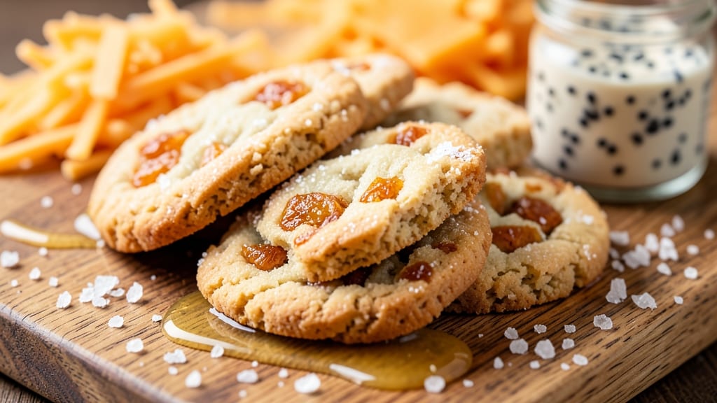 Cheddar Shortbread Cookie Recipe: Sharp Cheese Crunch With Buttery Vanilla Swirls