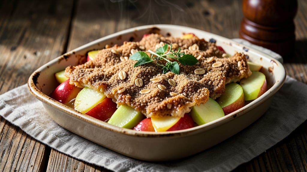 Apple Crisp Recipe Cookie And Kate: Warm Spiced Apple Filling and Buttery Oat Topping