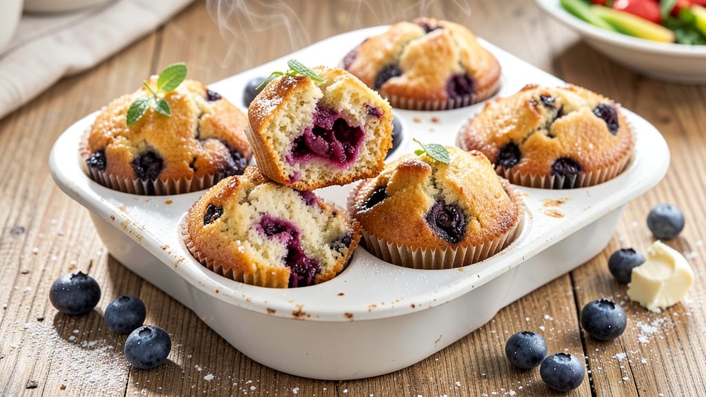 Blueberry Muffin Recipe Cookie and Kate: Bursting Blueberries and Cakey Texture